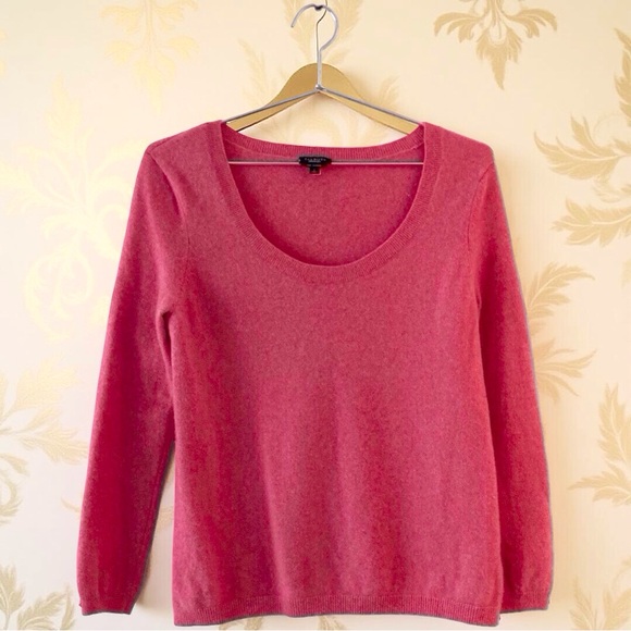 Talbots Pure Cashmere Pink Sweater L | Old Money Chic - Picture 8 of 11